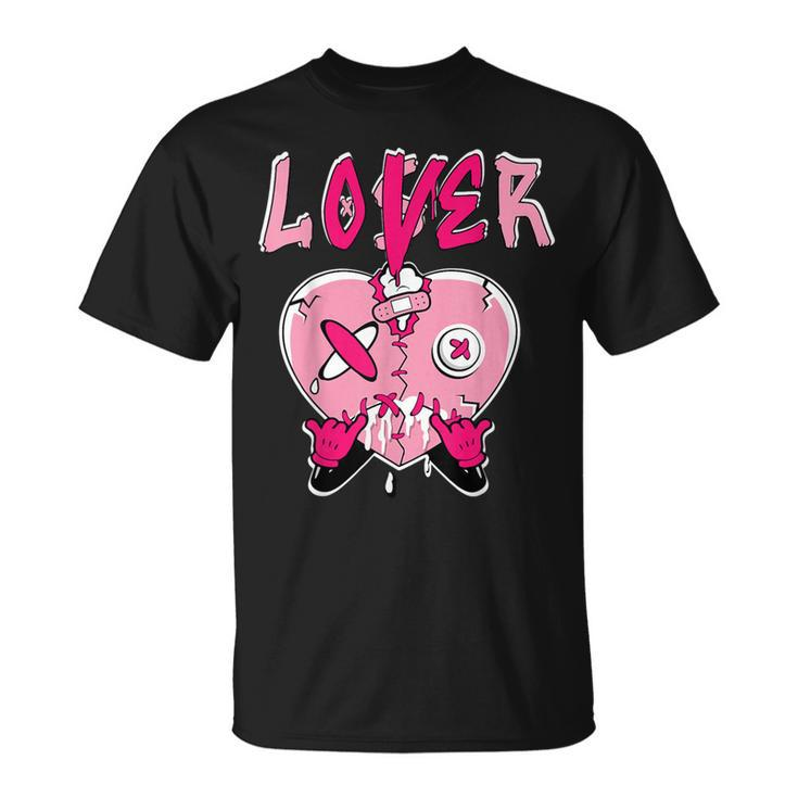 Loser Lover Pink Drip Heart Matching For Women T-Shirt