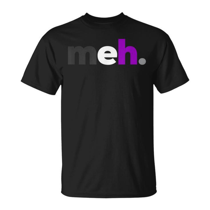 Meh Demisexual Pride Subtle Lgbtq Lgbt Demi Sexual T-Shirt