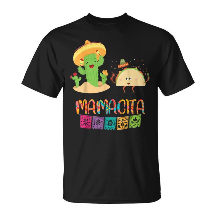 Mexican Fiesta Cinco De Mayo Mamacita Tacos Cactus T-Shirt