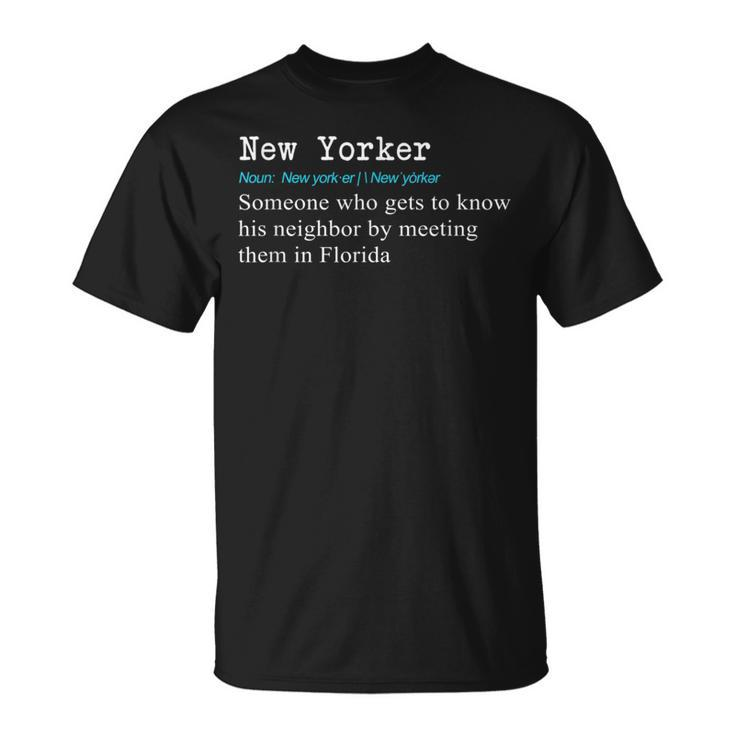 New Yorker Dictionary Definition T-Shirt