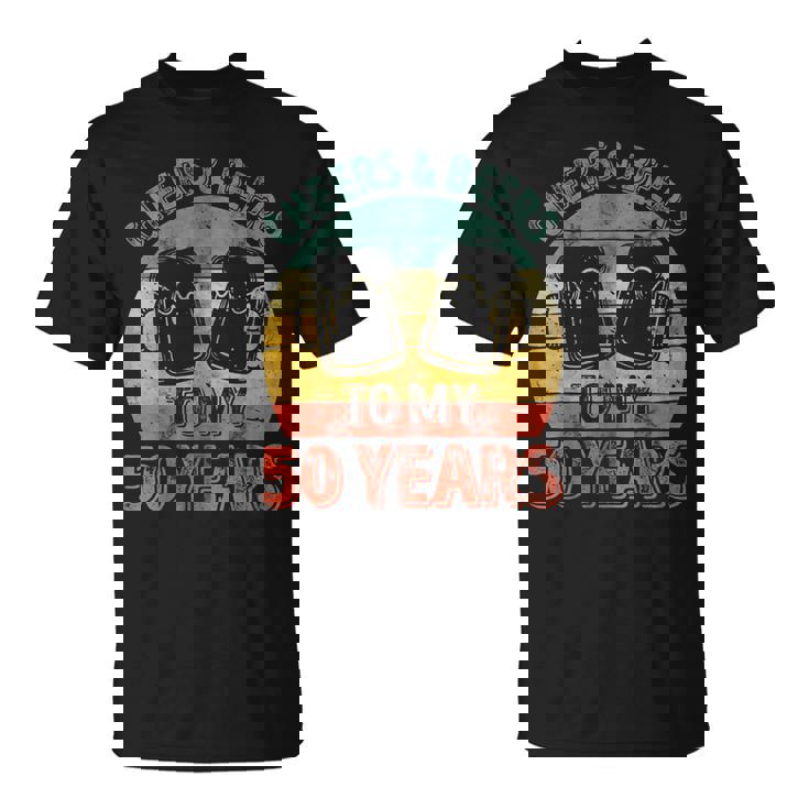 Old Drinker 50Th Cheers And Beers To My 50 Years T-Shirt