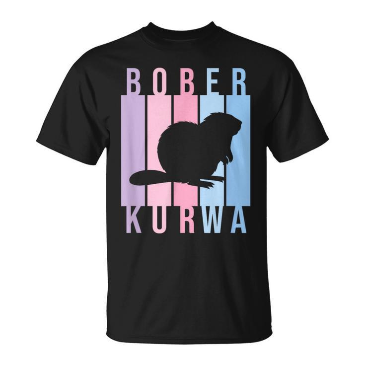 Pastel Bober Bóbr Kurwa Polish Internet Meme Beaver T-Shirt