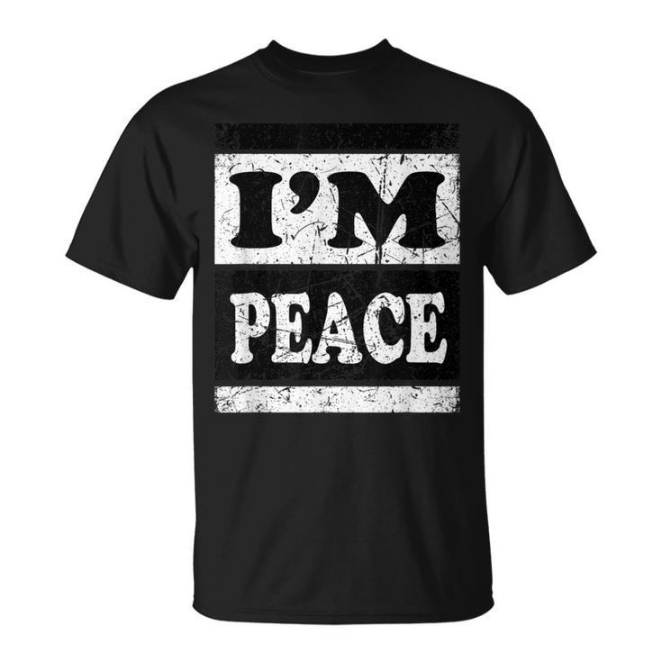 I Come In Peace I'm Peace Matching Couples Costume T-Shirt