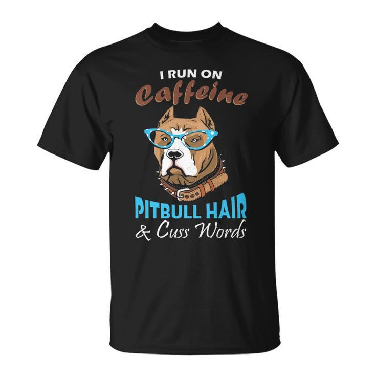Pitbull Lover And Coffee Addict  Idea T-Shirt
