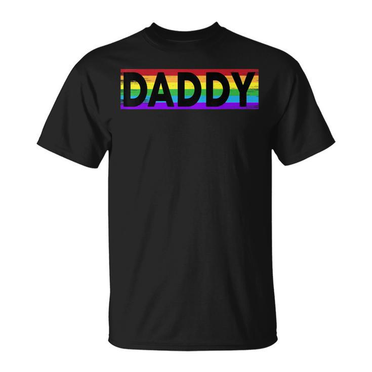 Pride Daddy Proud Gay Lesbian Lgbt Father's Day T-Shirt
