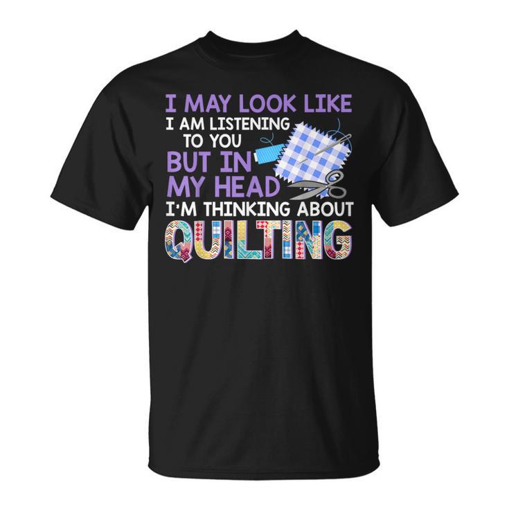 Quilter Seamstress Fabricaholic Quilting T T-Shirt