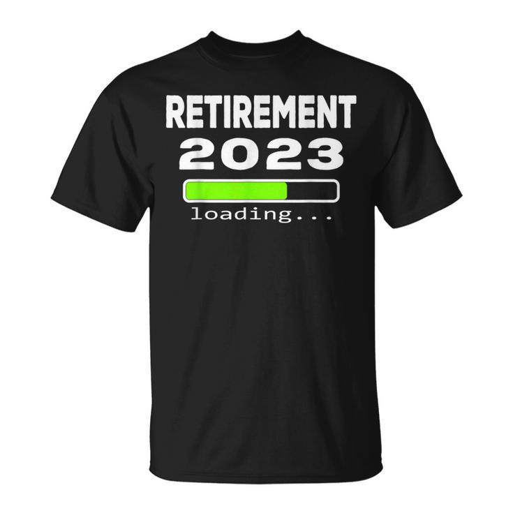 Retirement 2023 Loading Retired Countdown T-Shirt