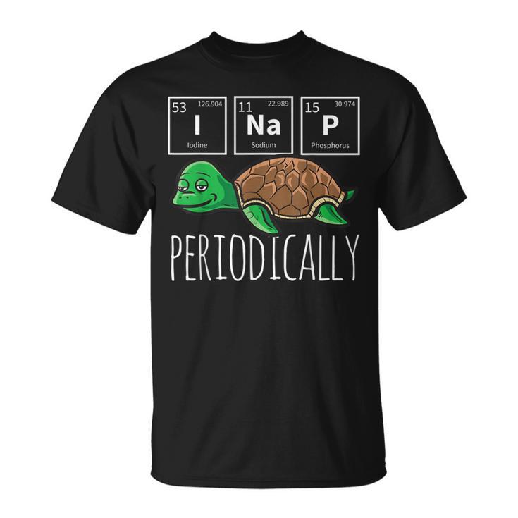 Science I Nap Periodic Table Meme Meh Sea Turtle T-Shirt