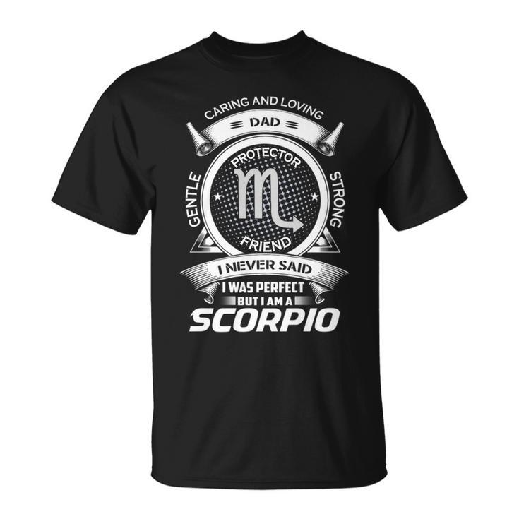 Scorpio Zodiac Dad T-Shirt