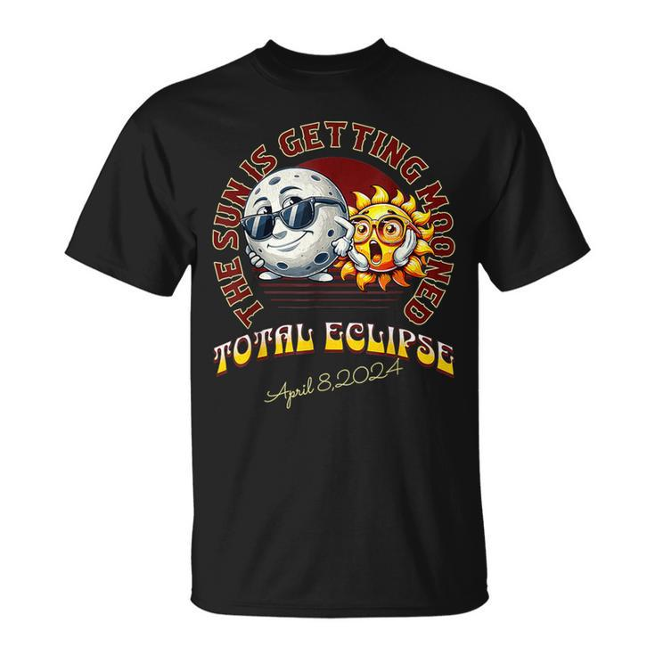 Totality Eclipse April 2024 Sun Is Getting Mooned T-Shirt