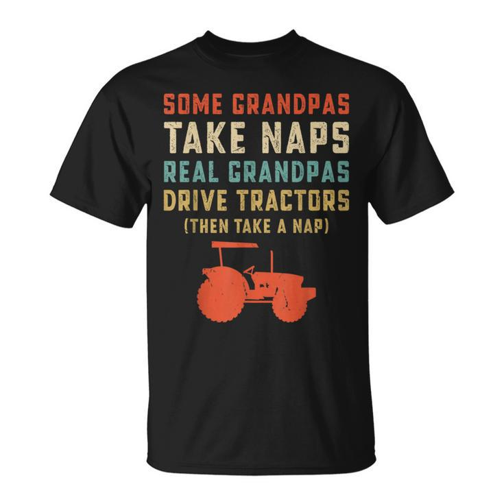 Tractor Retro Vintage For Grandpa Drive Tractor T-Shirt