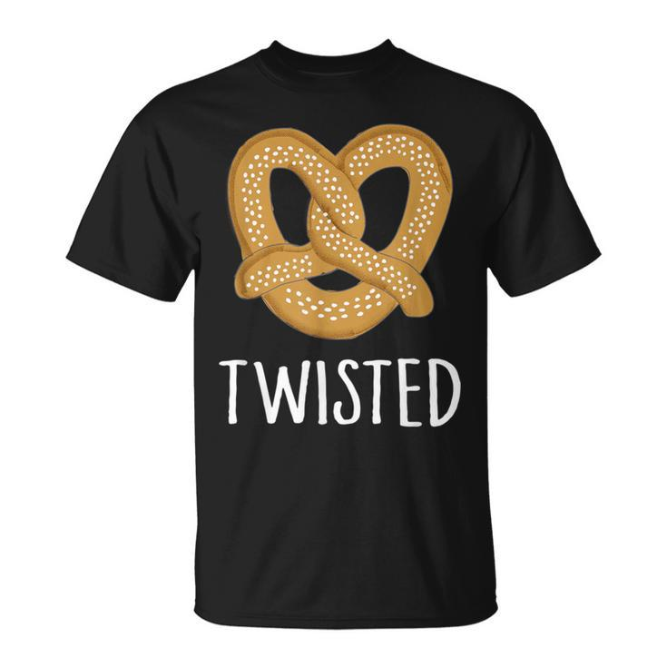 Twisted Pretzel Illustration Graphic T-Shirt