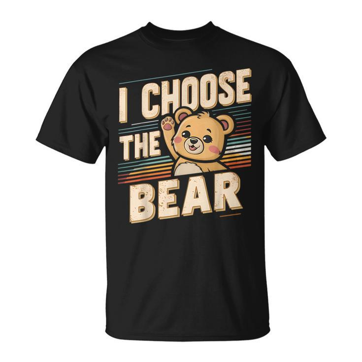 Vintage The Bear I Choose For Camping Women T-Shirt