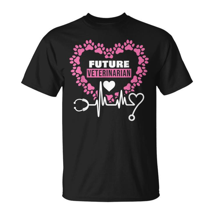 Future Veterinarian Doctor Animals Lover Veterinarians Cute T-Shirt
