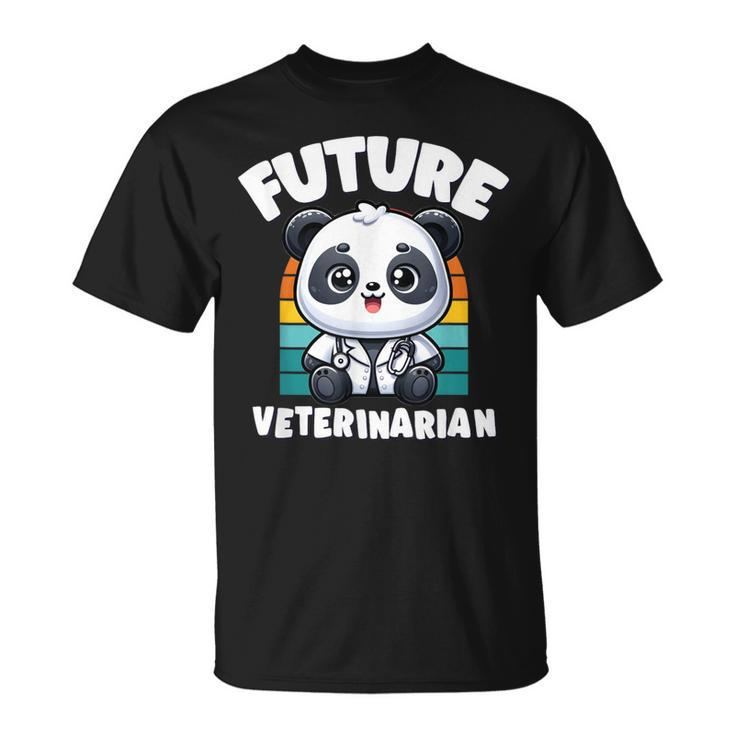 Future Veterinarian Panda Animal Care Graphic T-Shirt