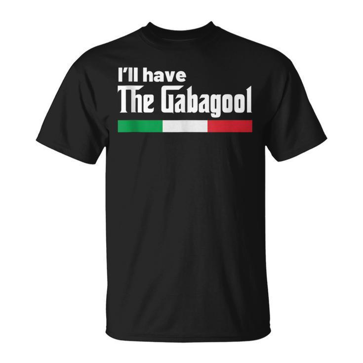 Gabagool Italy For Italians Capicola Nj New Jersey T-Shirt