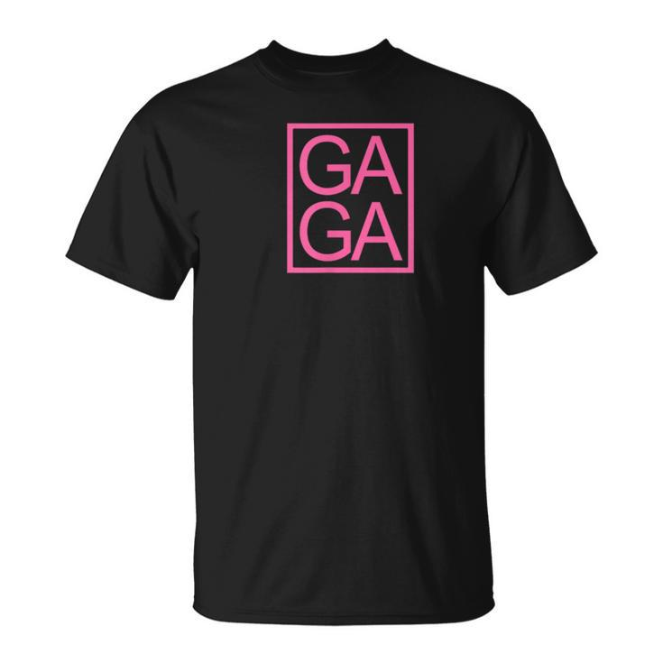 Gaga Novelty Graphic Unique Fun Gaga Typography T-Shirt