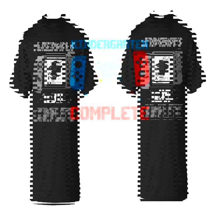 Game Controller Level Kindergarten Complete Boys Graduation T-Shirt
