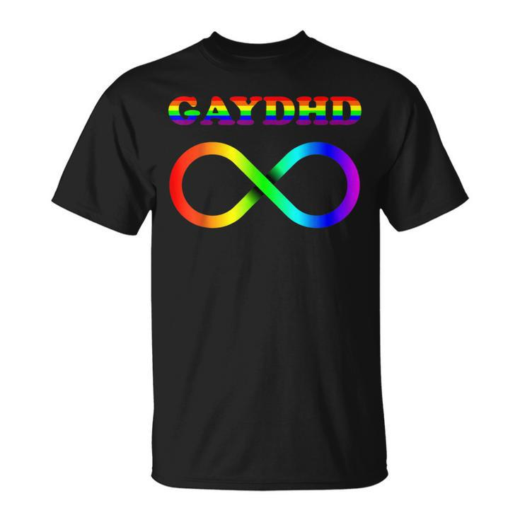 Gay Adhd Gaydhd Neurodiverse Lgbt Pride T-Shirt