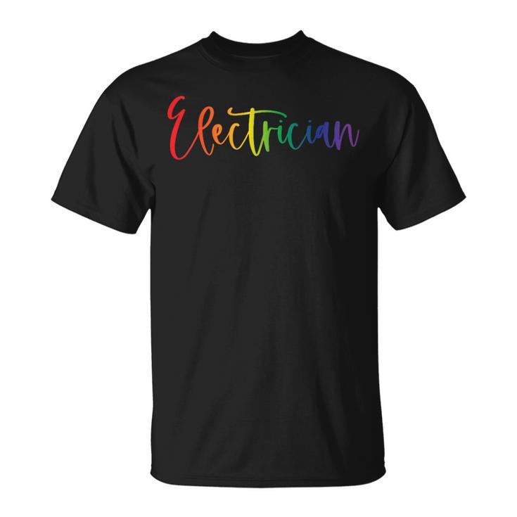 Gay Lesbian Transgender Pride Electrician Lives Matter T-Shirt