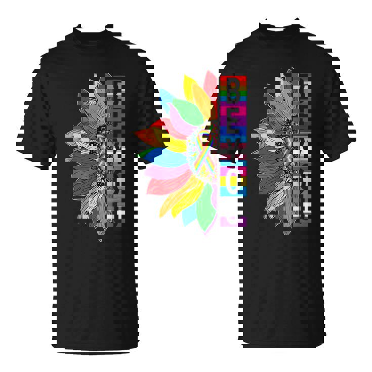 Be You Gay Pride Lgbt Ally Sunflower Lgbtq T-Shirt