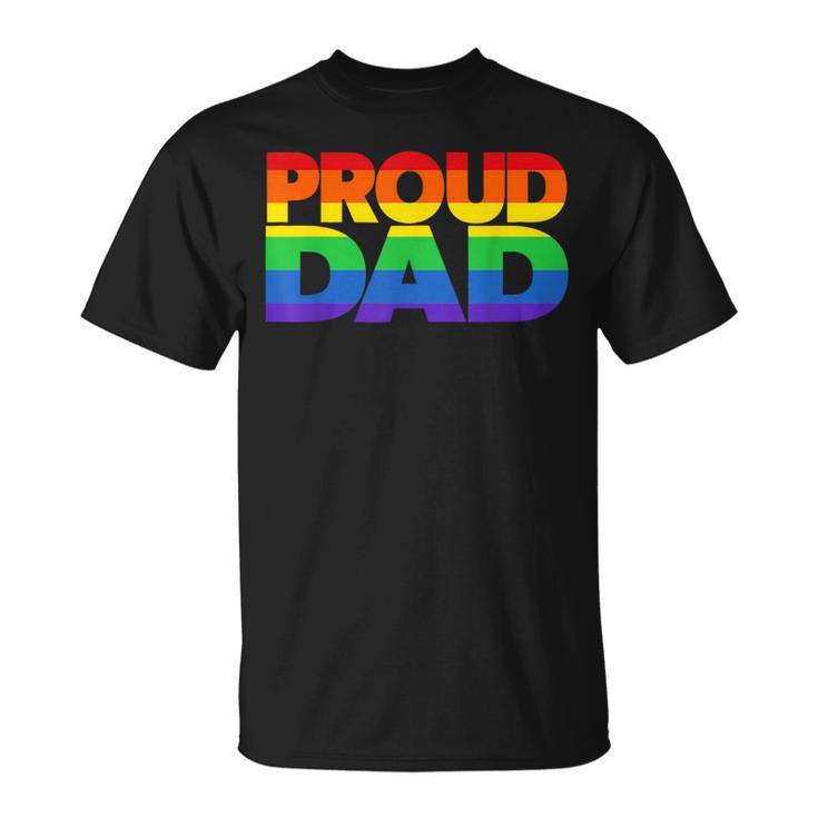 Gay Pride Proud Dad Lgbt Parent Father's Day T-Shirt