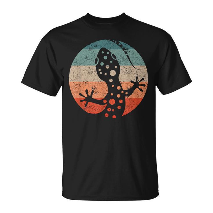 Gecko Retro Herpetologist Reptile Vintage Lizard T-Shirt