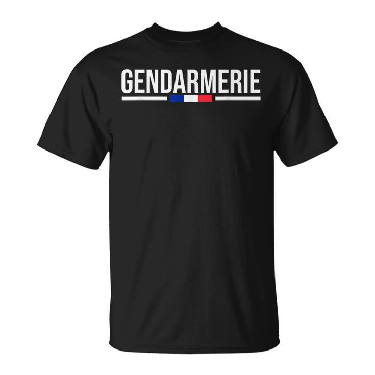 Gendarmererie France Police Gendarme French Flage S T-Shirt