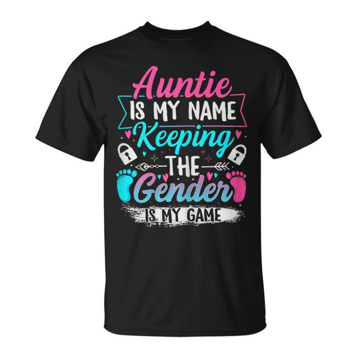 Gender Reveal For A Keeper Of The Gender Aunt T-Shirt