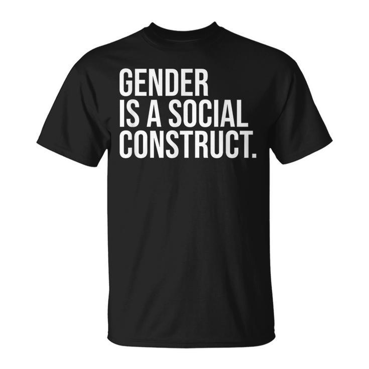 Gender Is A Social Construct Queer Spectrum Non-Binary T-Shirt