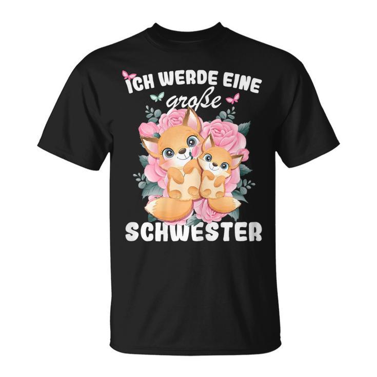 German Announcement Ich Werde Große Schwester S T-Shirt