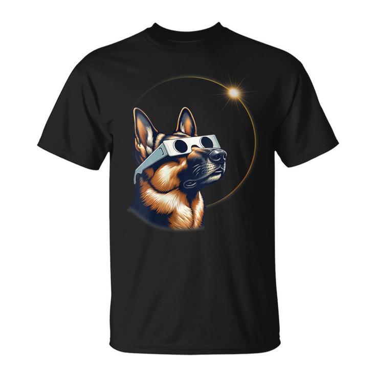 German Shepherd Dog Solar Eclipse 2024 T-Shirt