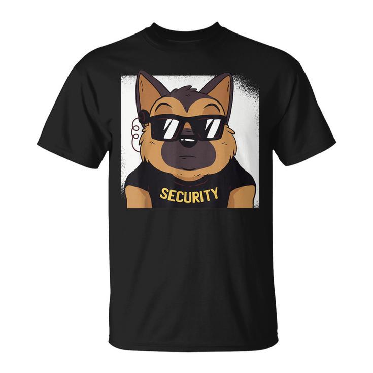 German Shepherd Security Guard Alsatian Dog T-Shirt