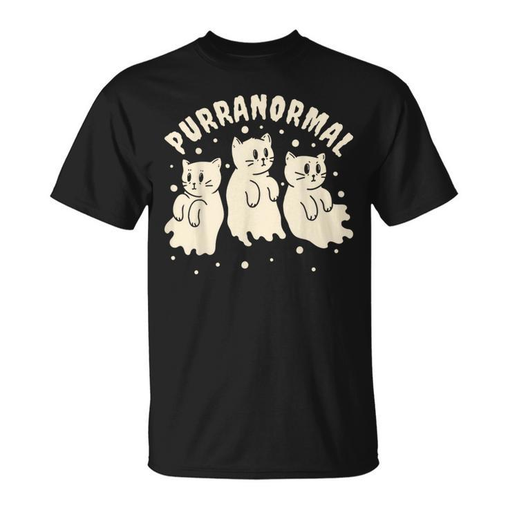 Ghost Hunting Cat Paranormal Investigator Ghost Researcher T-Shirt