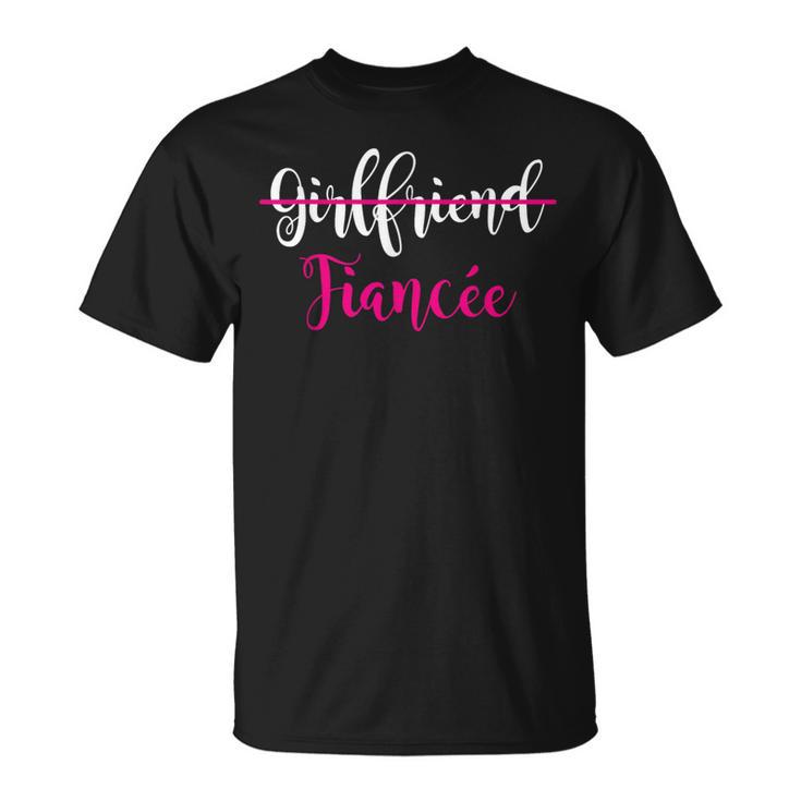 Girlfriend Fiancee Engagement Party Couple T-Shirt