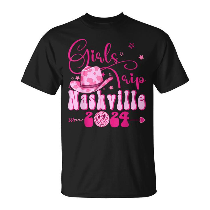 Girls Trip Nashville 2024 Girls Weekend Nashville Birthday T-Shirt