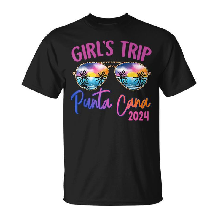 Girls Trip Punta Cana Dominican 2024 Sunglasses Summer T-Shirt