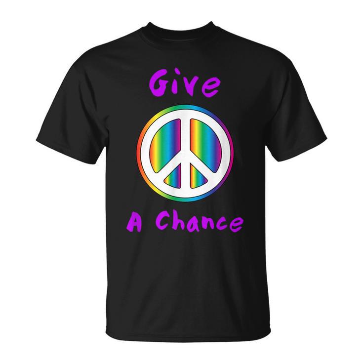 Give Peace A Chance Hippie T-Shirt