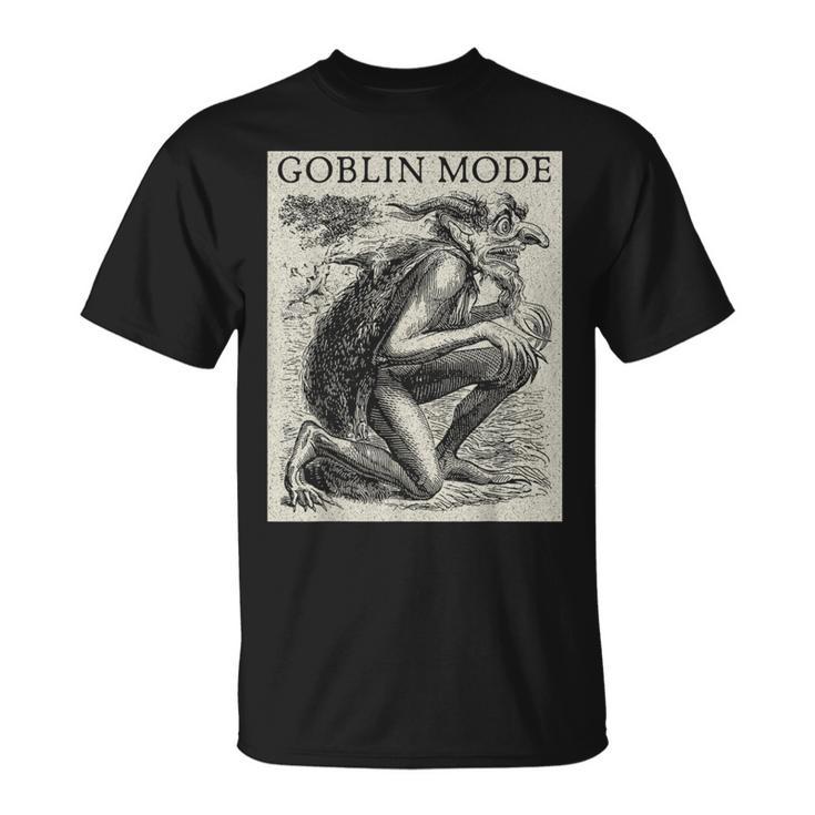 Goblin Mode Goblincore Vintage Aesthetic Off Day Trend T-Shirt