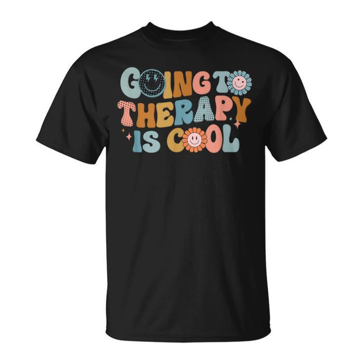 Going To The Therapy Is Cool Retro Feminist T-Shirt