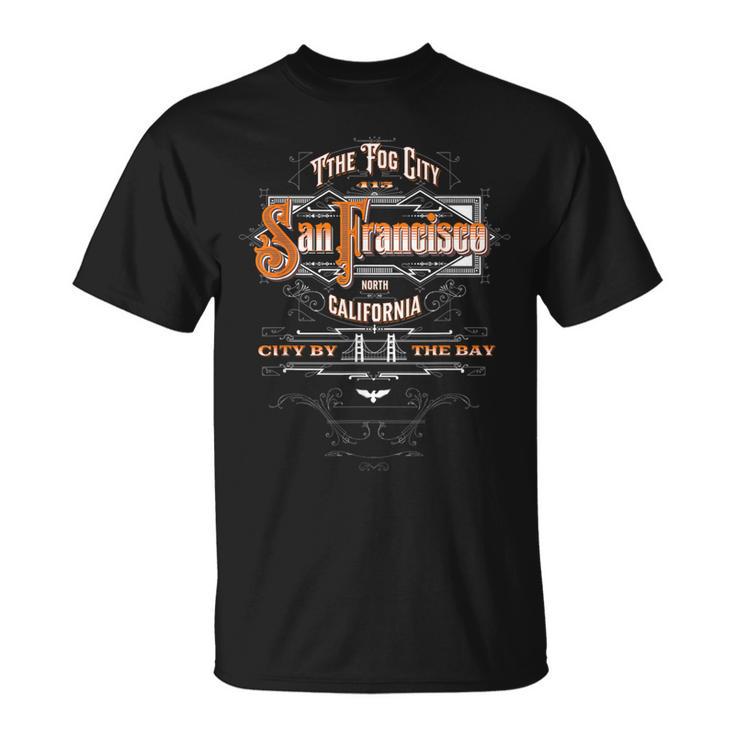 Golden Gate Bridge San Francisco California The Fog City T-Shirt