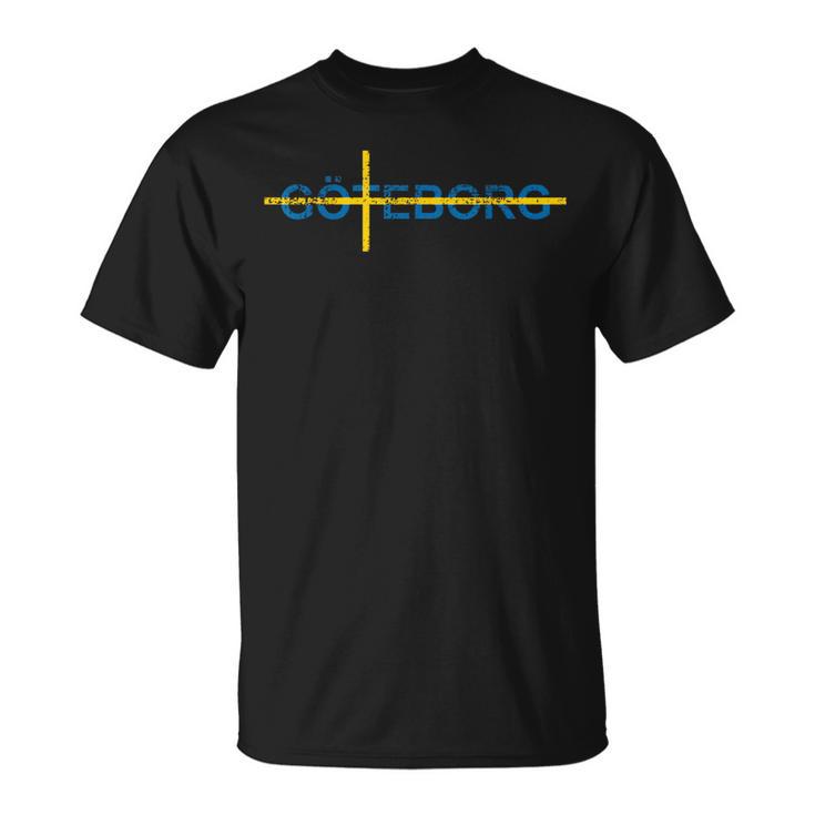 Göteborg Gothenburg Sweden Flag Swede Pride Travel Swedish T-Shirt