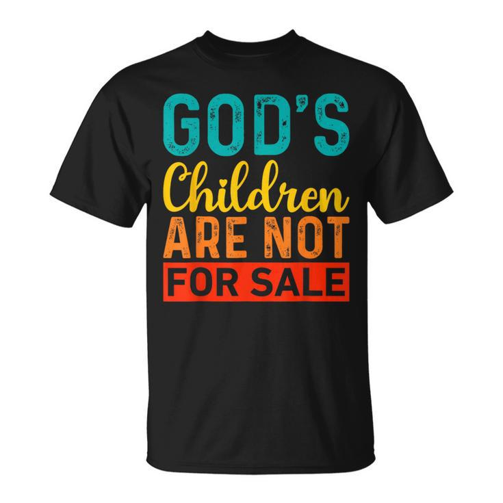 Gottes Kinder Stehen Nicht Zum Verkauf Lustig T-Shirt