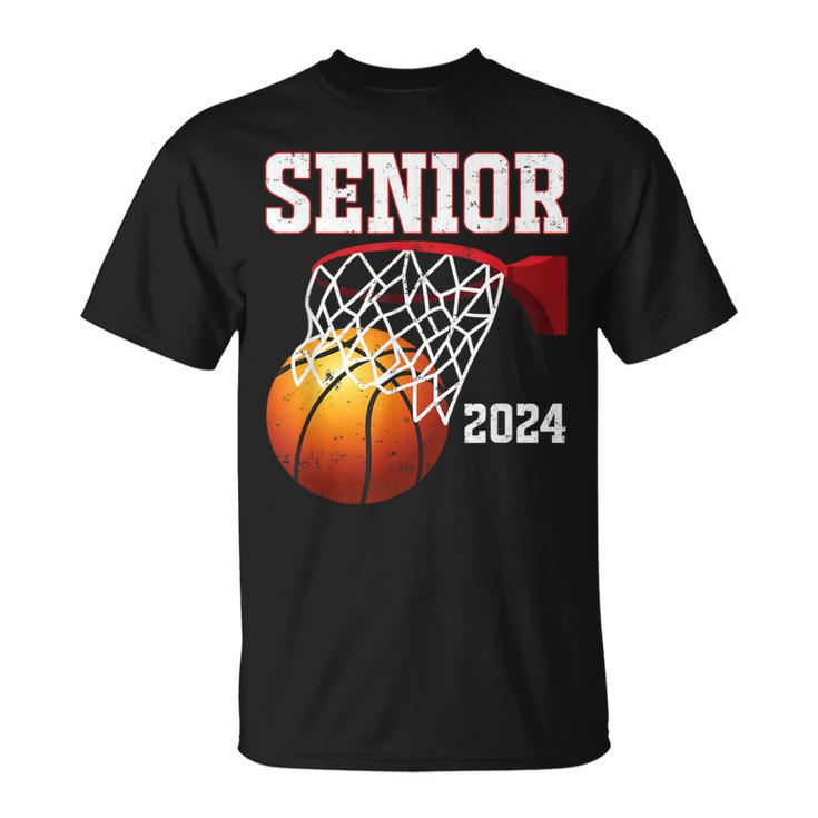 Graduate Senior Class Of 2024 Basketball Player Graduation T-Shirt