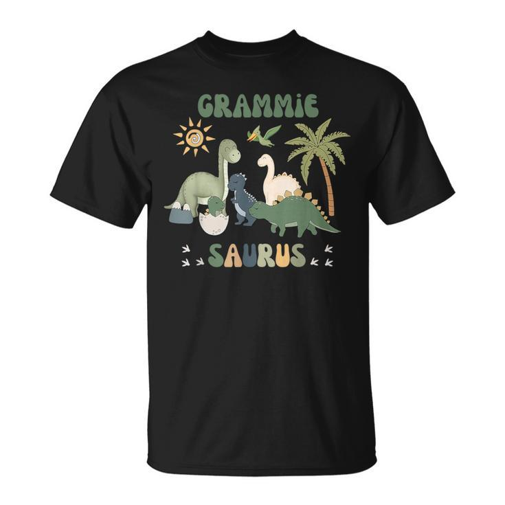 Grammiesaurus T Rex Dinosaur Grammie Saurus Family Matching T-Shirt
