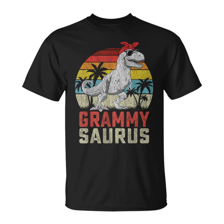 Grammysaurus T Rex Dinosaur Grammy Saurus Mother's Family T-Shirt