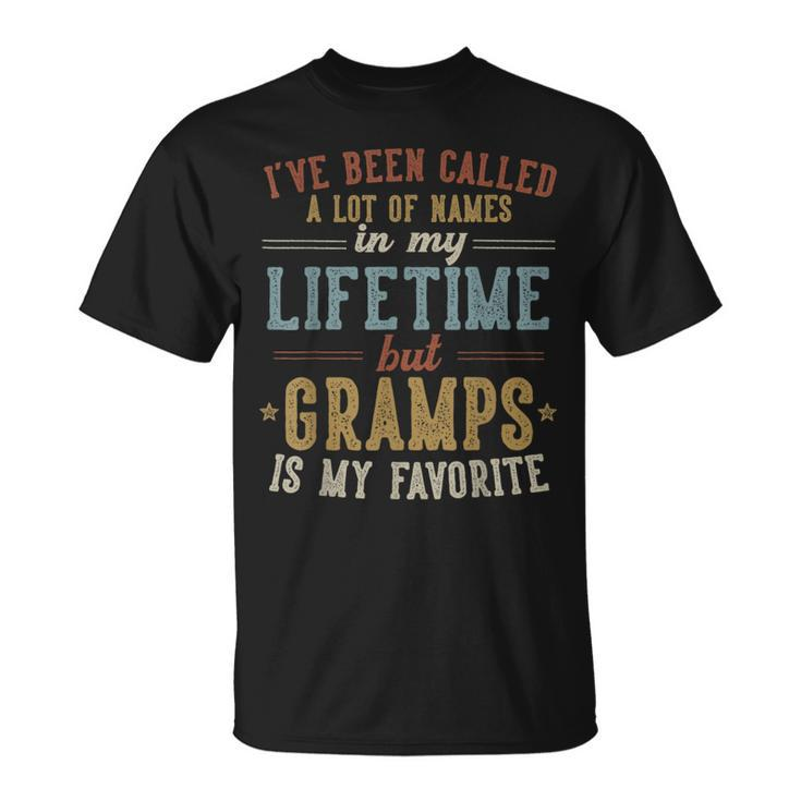 Gramps Is My Favorite Name Father's Day Gramps T-Shirt