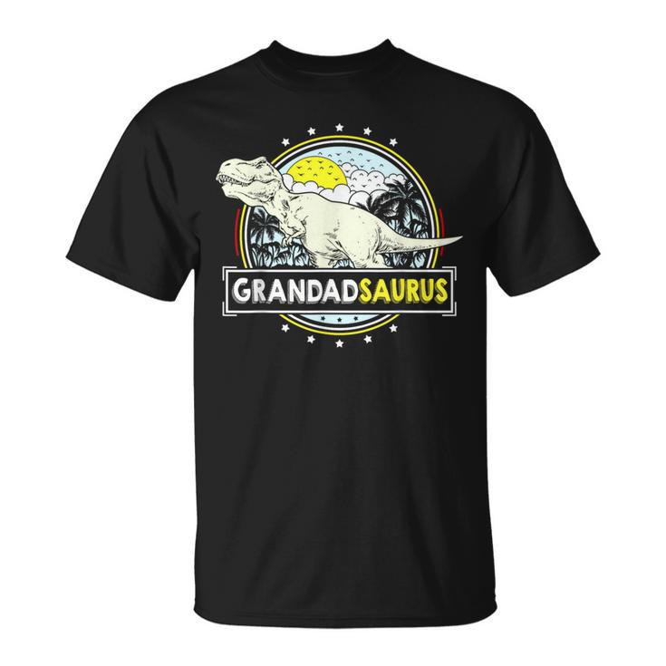 Grandadsaurus T Rex Dinosaur Grandad Fathers Day Grandad T-Shirt