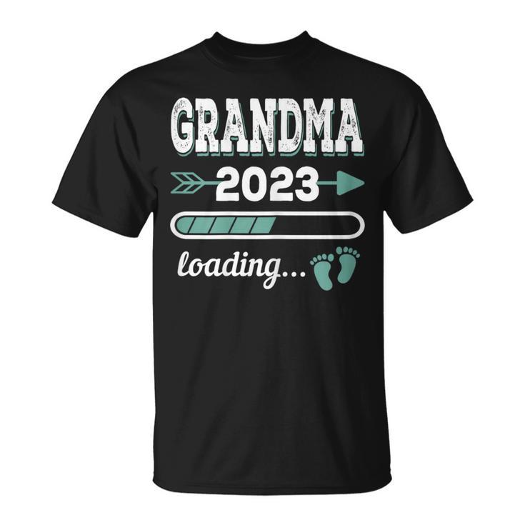 Grandma 2023 Loading Grandmother Grandma-To-Be Grandparents T-Shirt