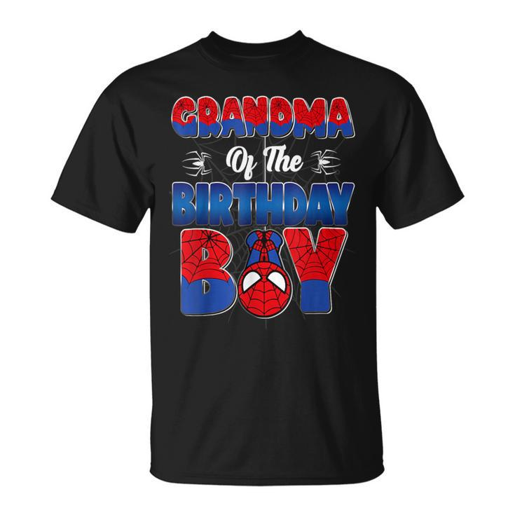 Grandma Of The Birthday Boy Spider Family Matching T-Shirt